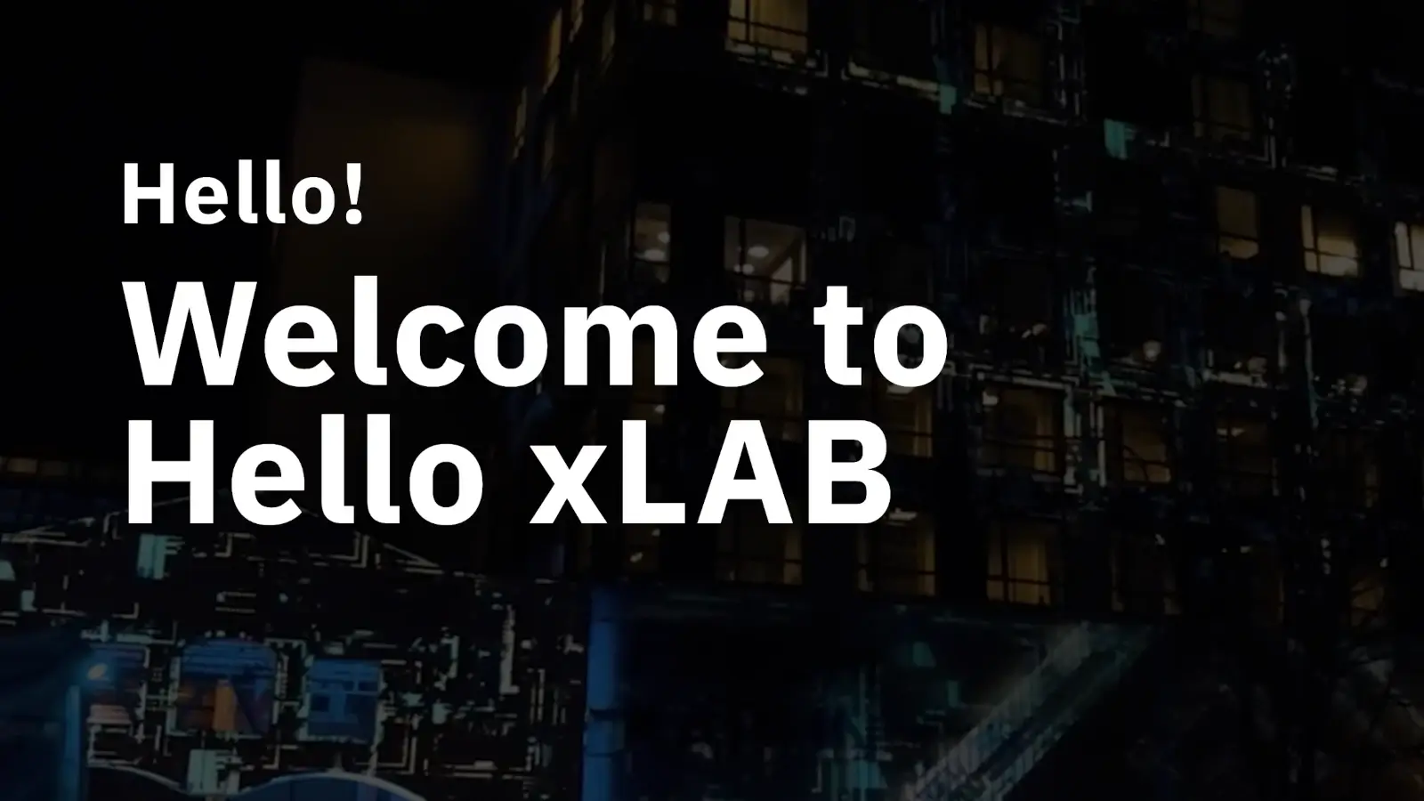 Hello xLab header image