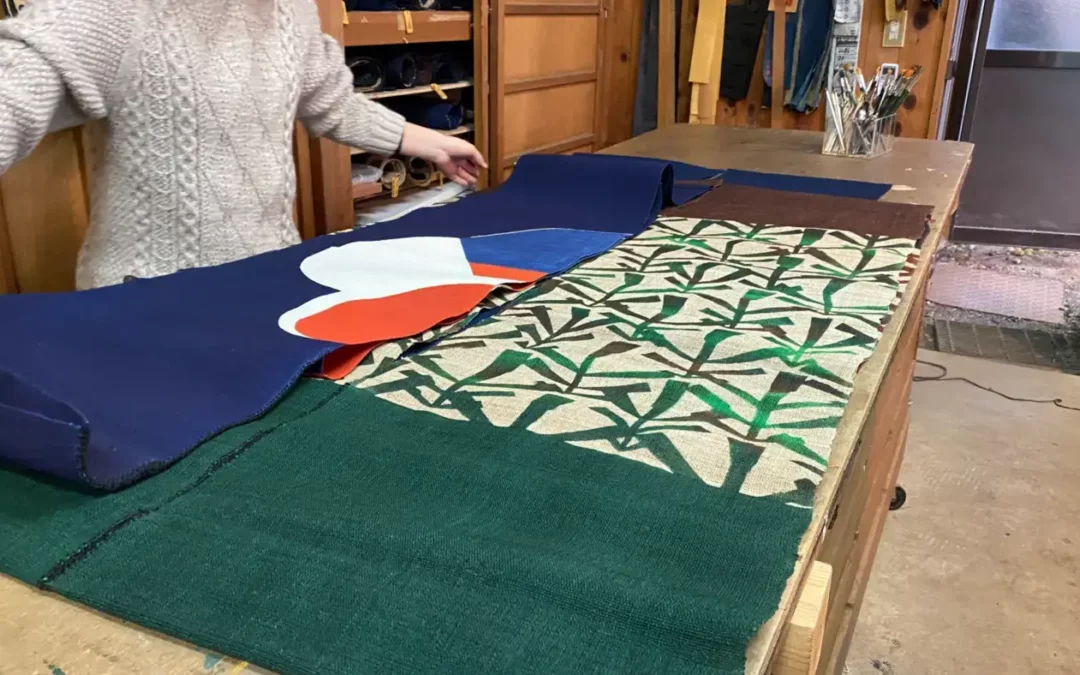 Handmade Japanese noren in rural Yugawara, Kanagawa, supporting regional revitalization japan