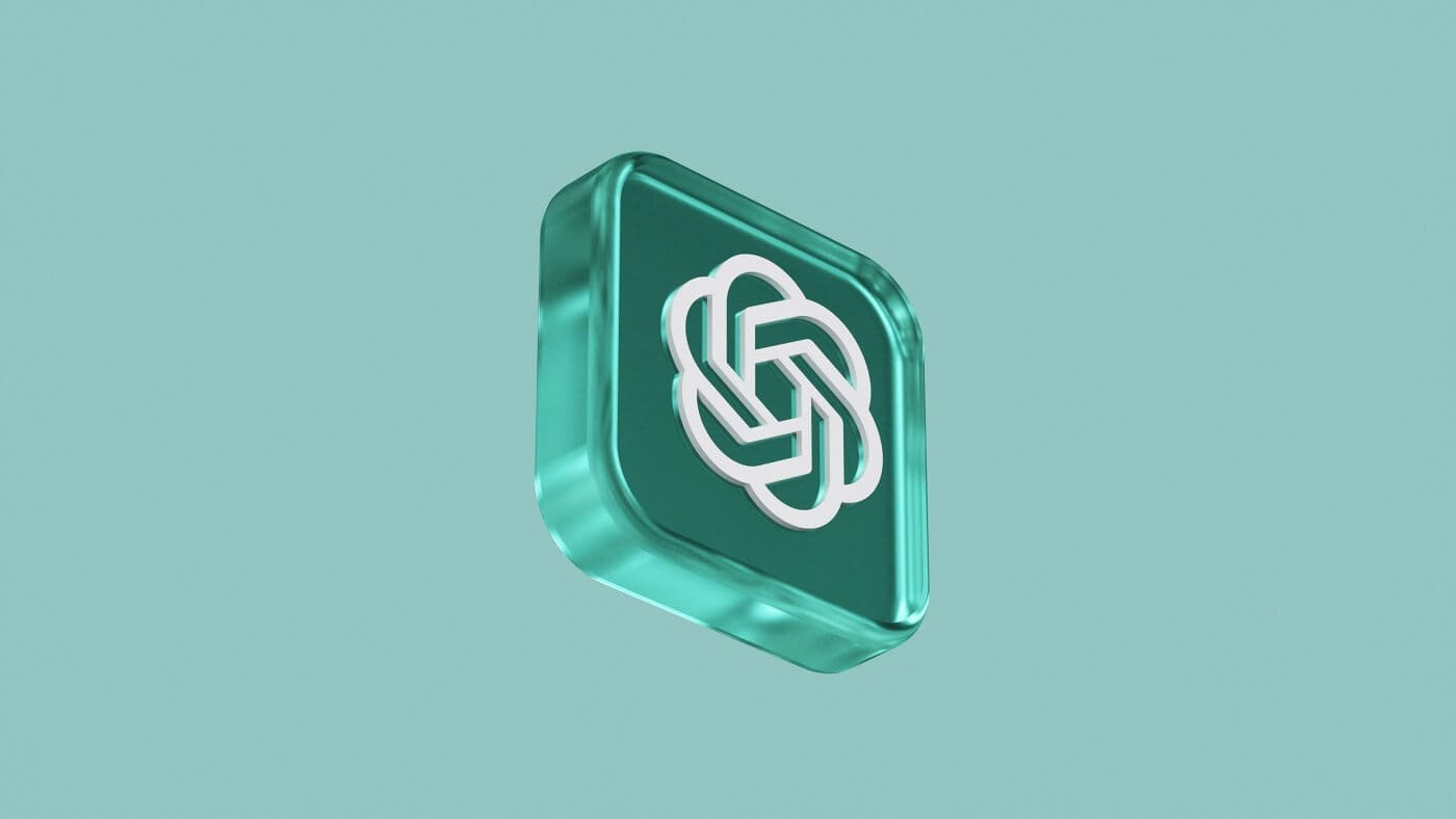 ChatGPT logo in a glossy green 3D icon on a light green background, symbolizing OpenAI Ecosystem integration